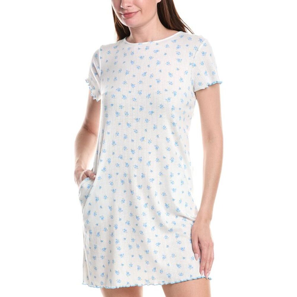 40 Winks Womens  Short Sleepshirt, White